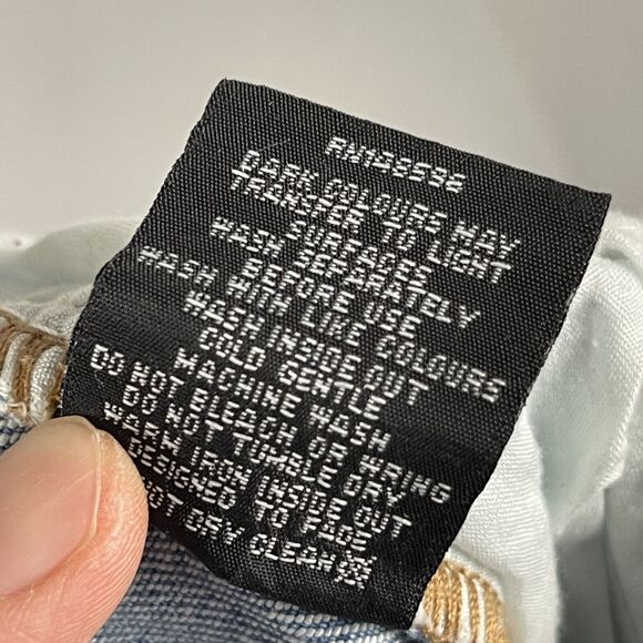 Universal Standard Straight Jeans Womens 14 Lightwash High Rise Faded NWT - Picture 14 of 16